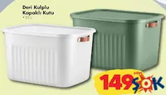 DERİ KULPLU KAPAKLI KUTU 20 L